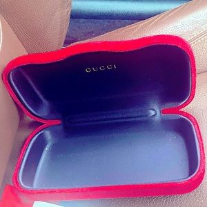 Rare brand new Red velvet Gucci case
